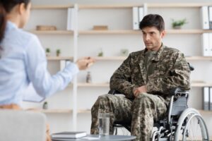 Veteran who is receiving information about 2026 VA Disability pay chart rates